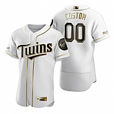 Minnesota Twins Customized Nike White Stitched MLB Flex Base Golden Edition Jersey,baseball caps,new era cap wholesale,wholesale hats